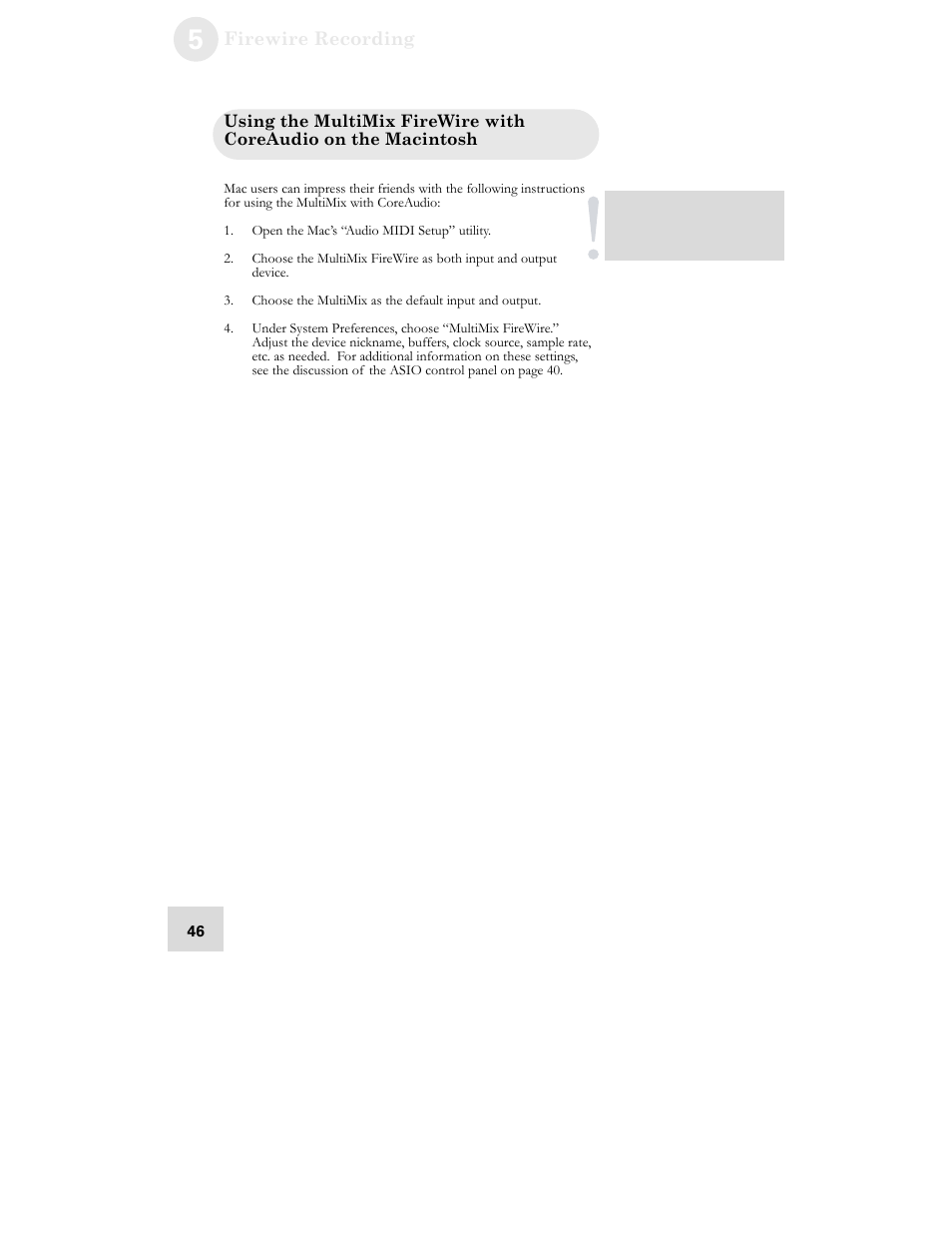 ALESIS MultiMix 12 FireWire User Manual | Page 48 / 64