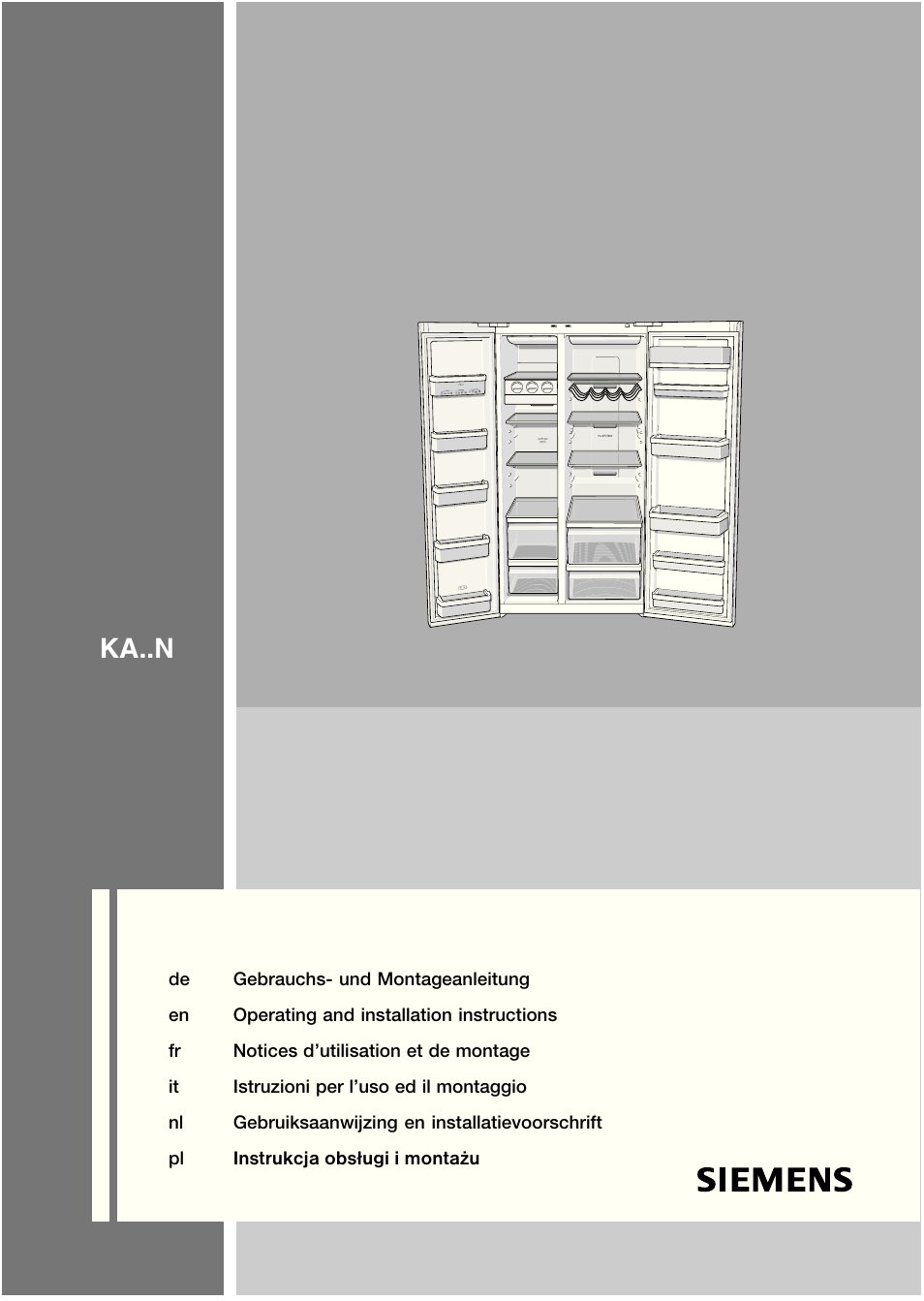 Siemens KA62NV40 User Manual | 94 pages
