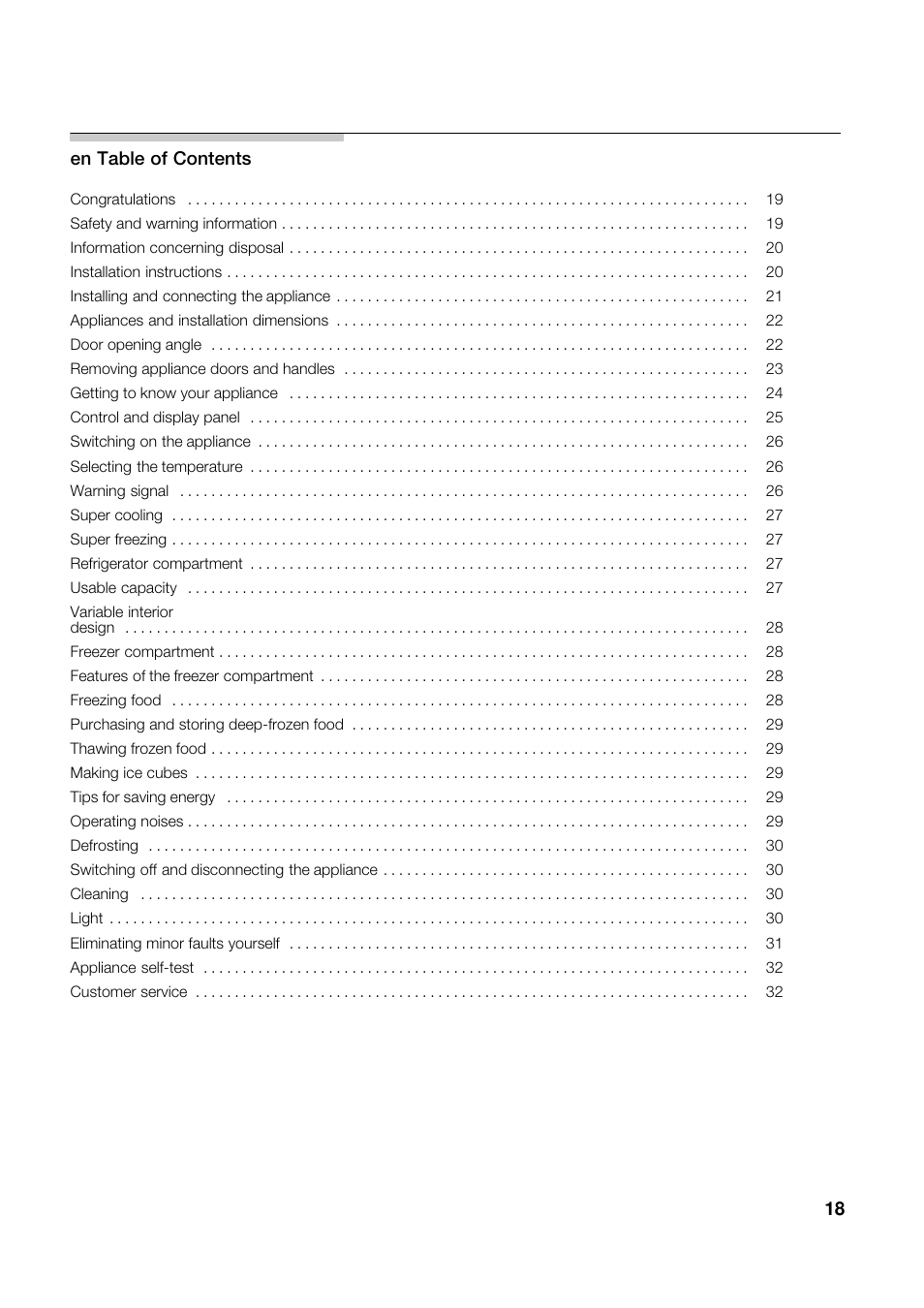 Siemens KA62NV40 User Manual | Page 18 / 94