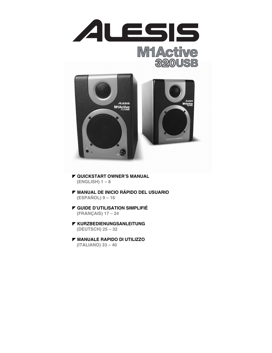 ALESIS 320USB User Manual | 44 pages