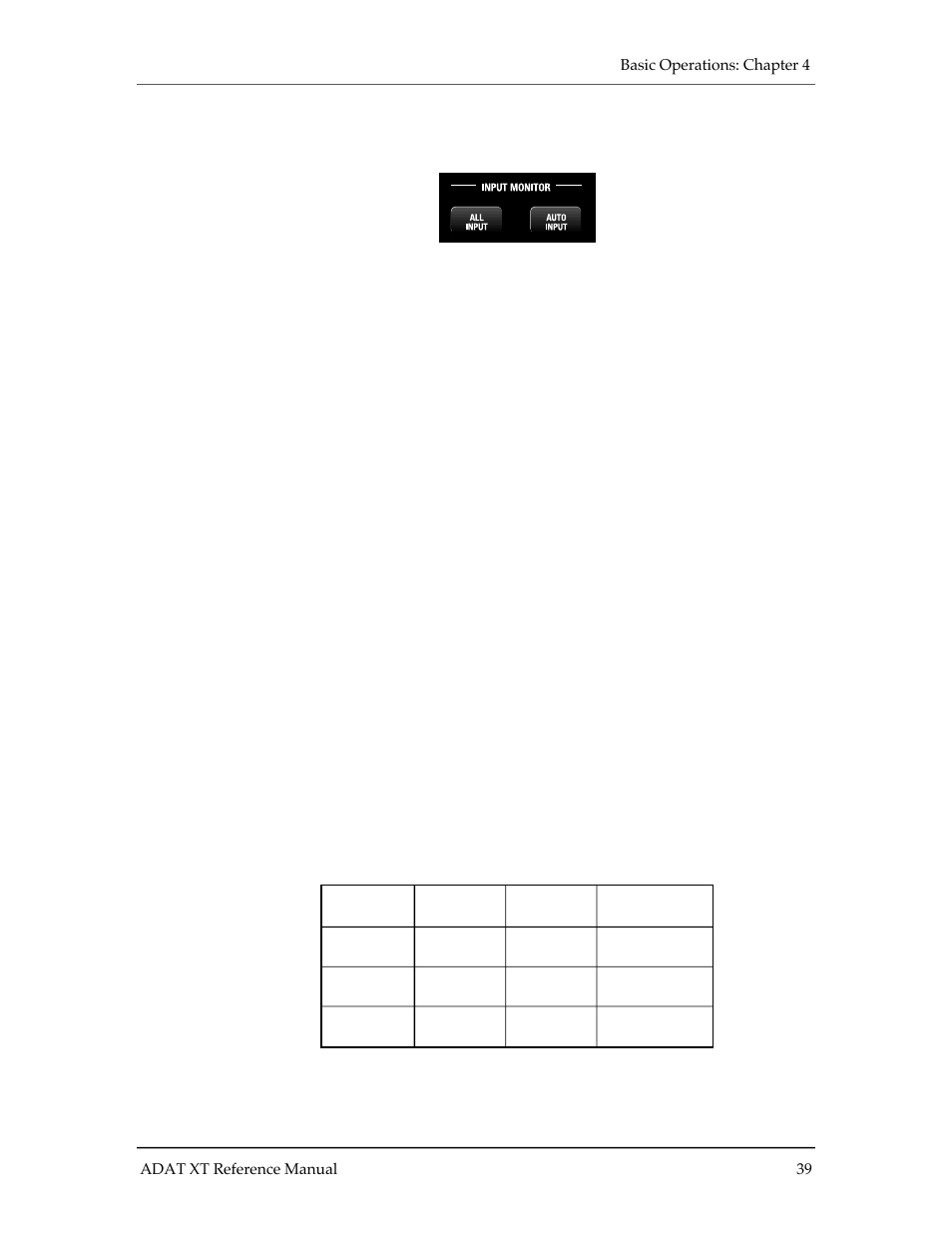 Nput, Onitor | ALESIS ADAT-XT User Manual | Page 43 / 96