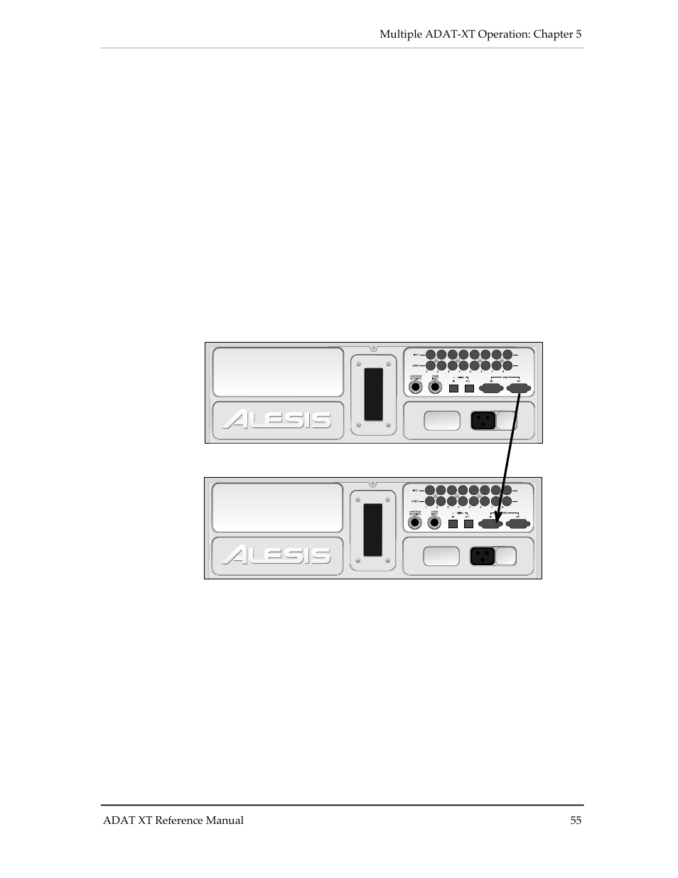 Adat-xt o, Ultiple, Peration | ALESIS ADAT-XT User Manual | Page 59 / 96