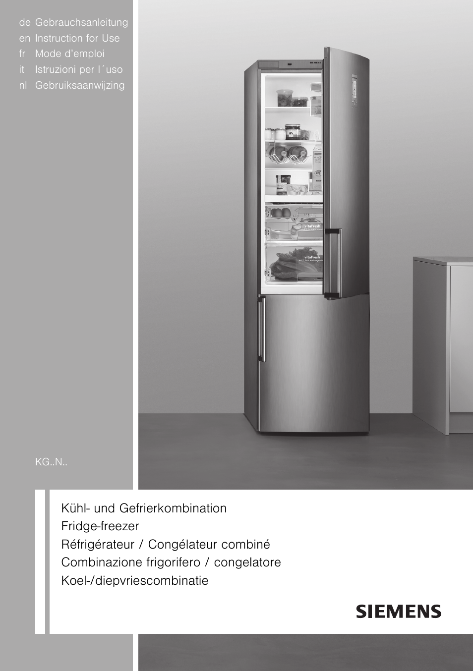 Siemens KG49NSW31 User Manual | 108 pages