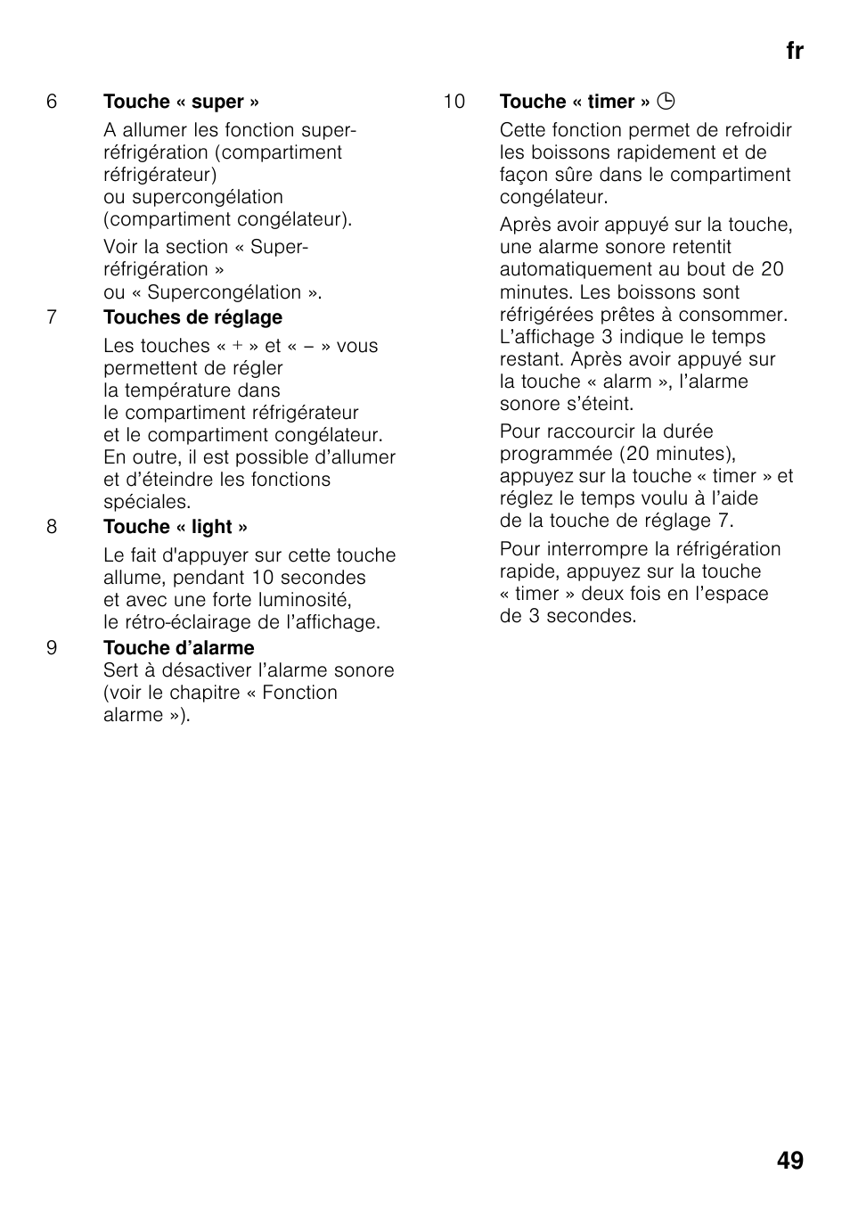 Fr 49 | Siemens KG49NSW31 User Manual | Page 49 / 108