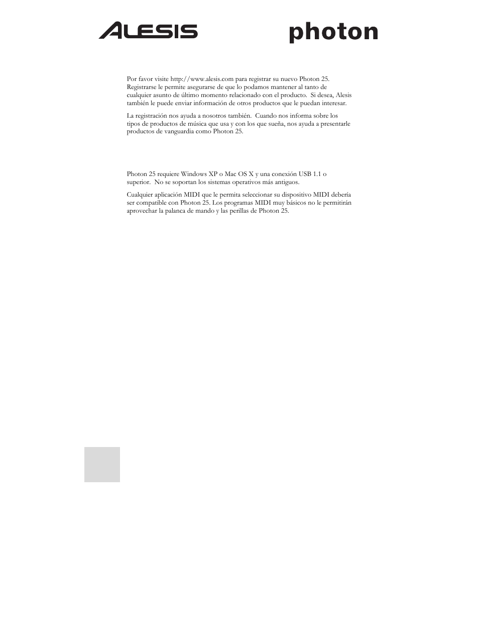 ALESIS Photon 25 User Manual | Page 16 / 61
