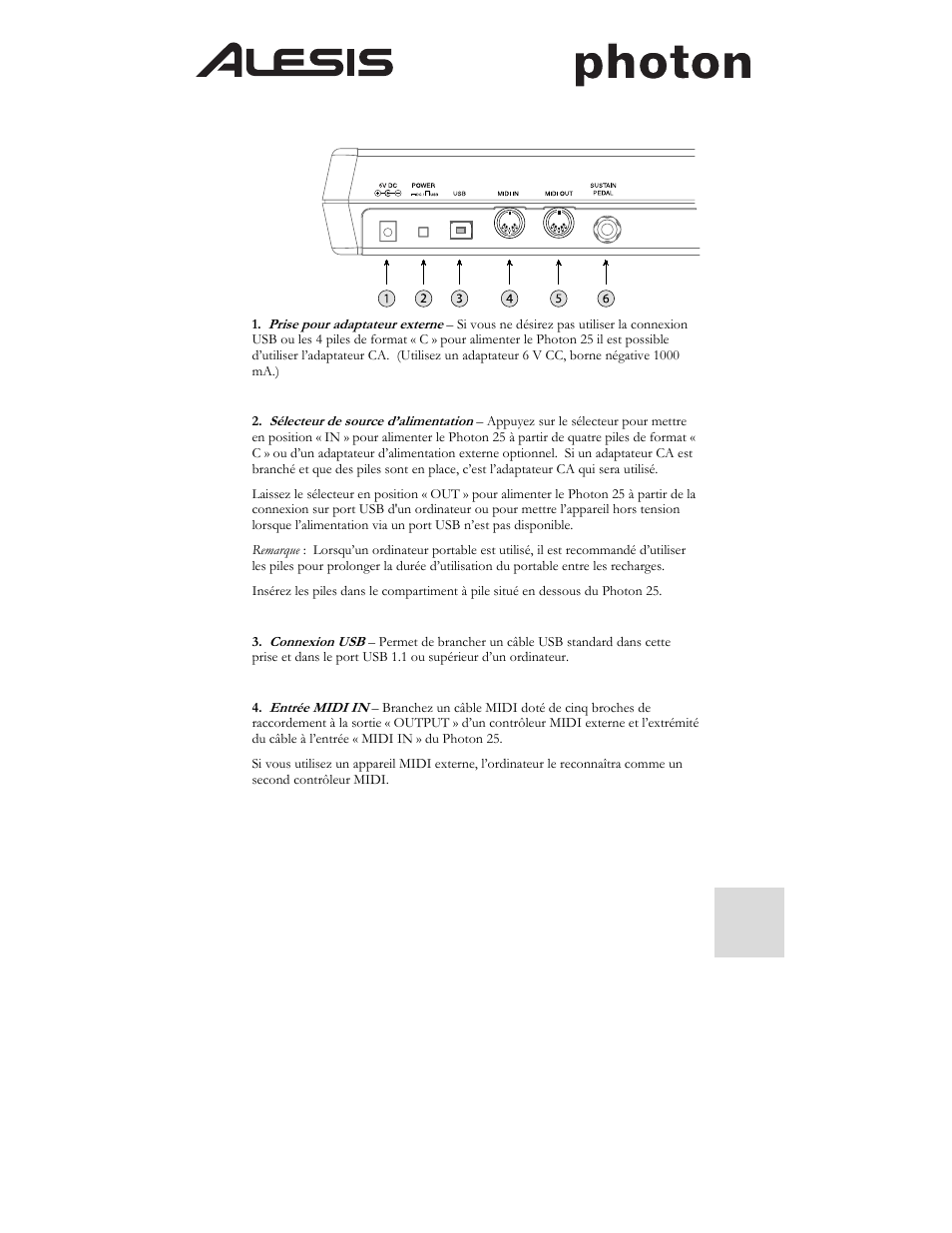 ALESIS Photon 25 User Manual | Page 29 / 61