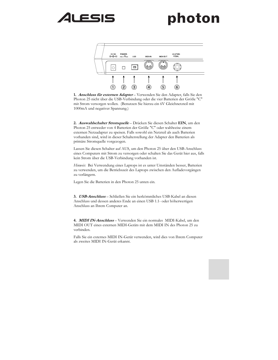 ALESIS Photon 25 User Manual | Page 41 / 61