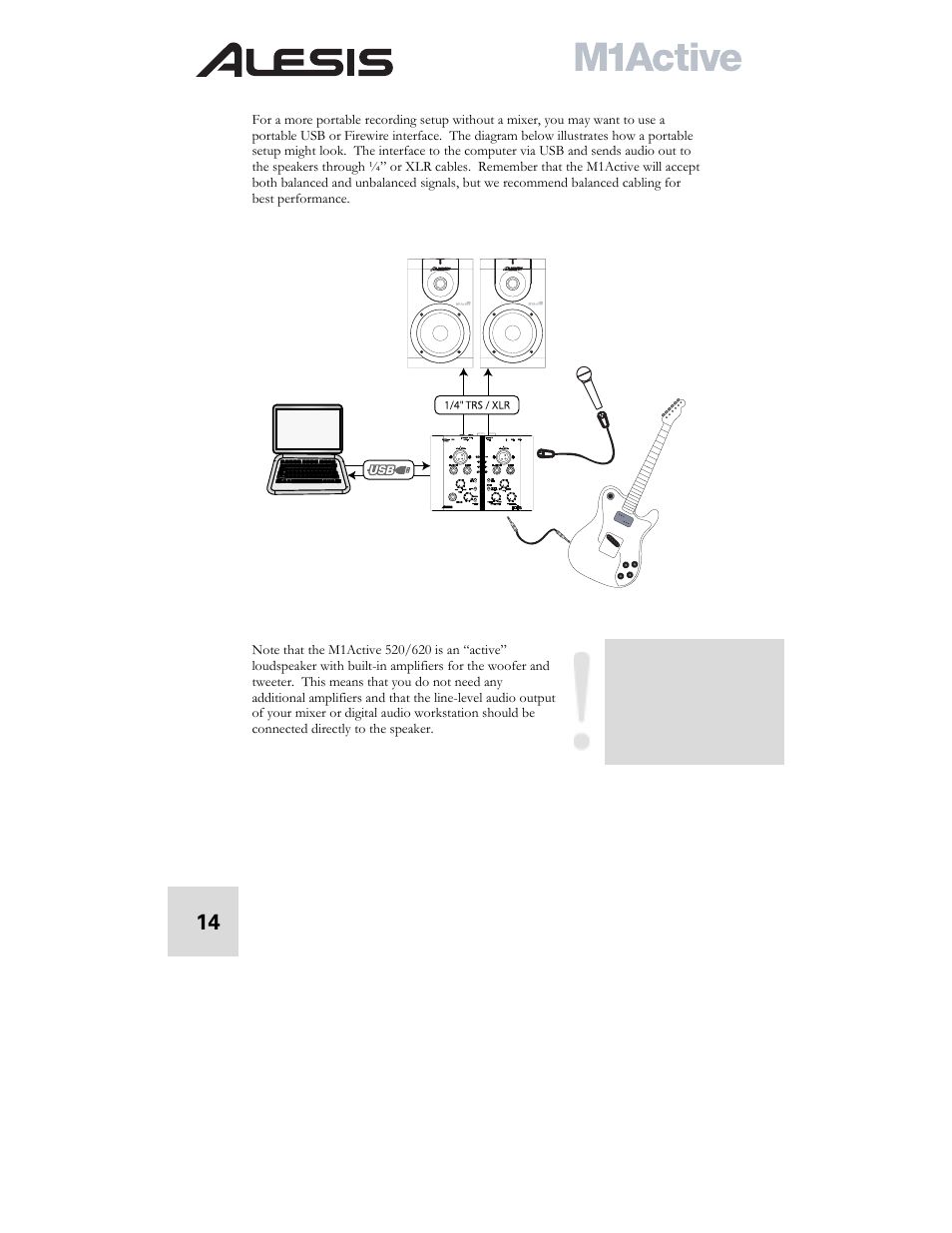 ALESIS ACTIVE M1 User Manual | Page 16 / 82