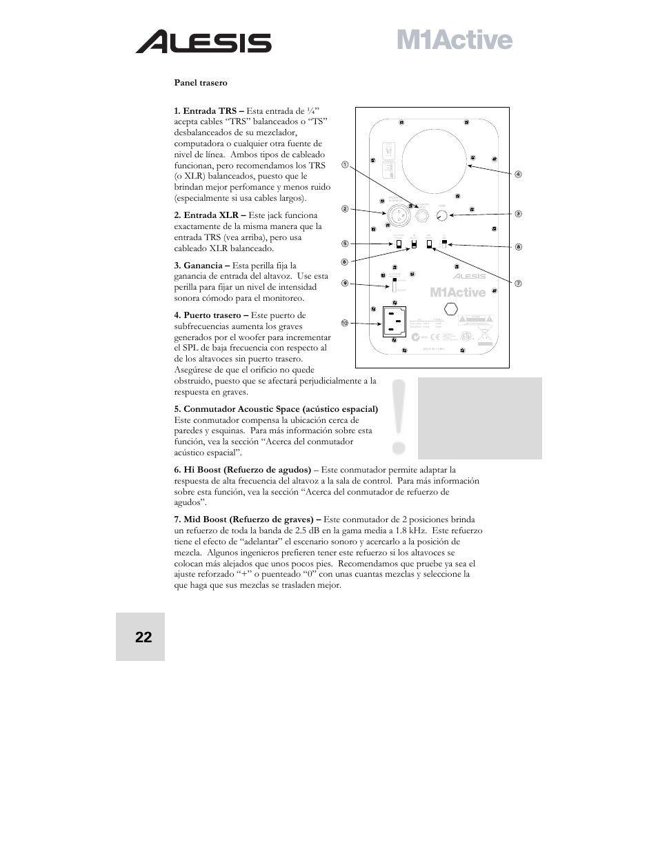 ALESIS ACTIVE M1 User Manual | Page 24 / 82