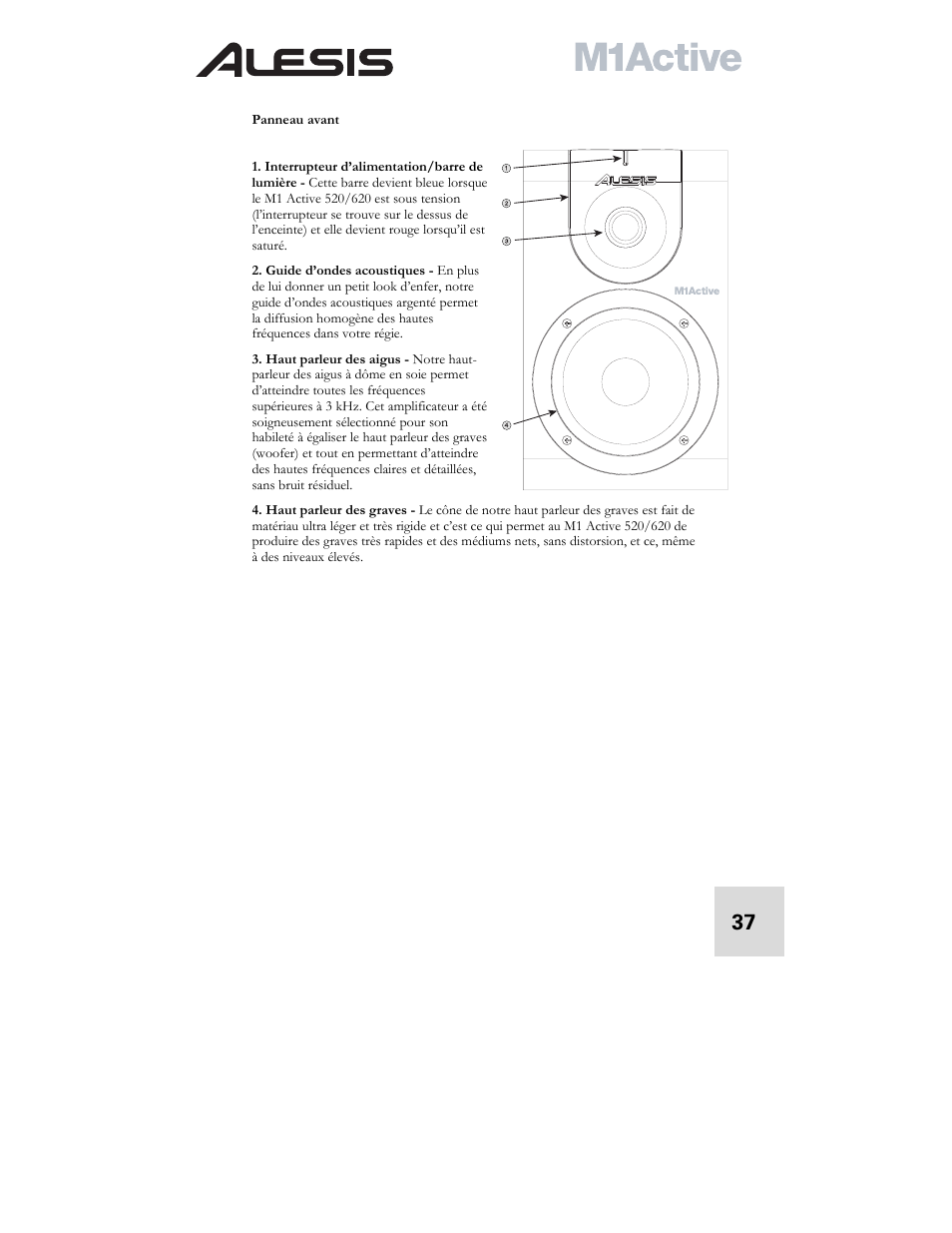 ALESIS ACTIVE M1 User Manual | Page 39 / 82