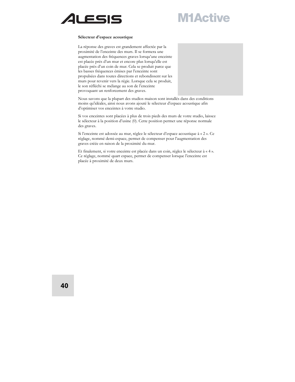 ALESIS ACTIVE M1 User Manual | Page 42 / 82