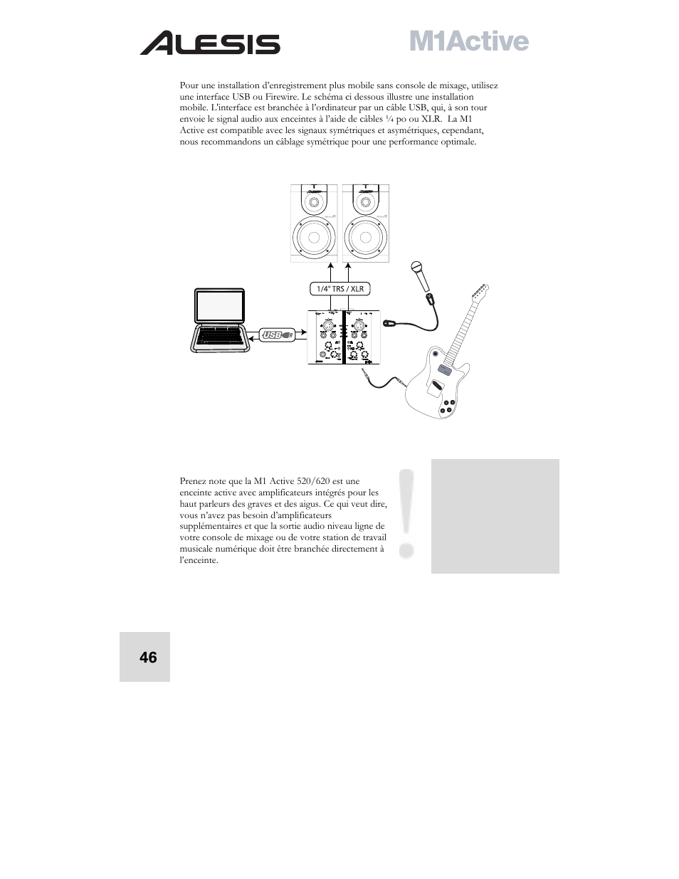 ALESIS ACTIVE M1 User Manual | Page 48 / 82