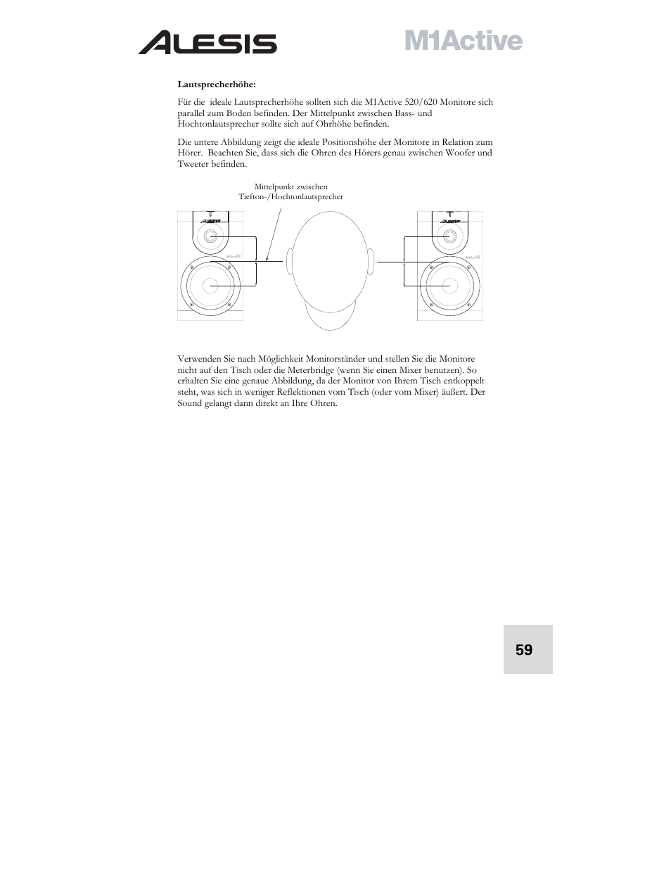 ALESIS ACTIVE M1 User Manual | Page 61 / 82