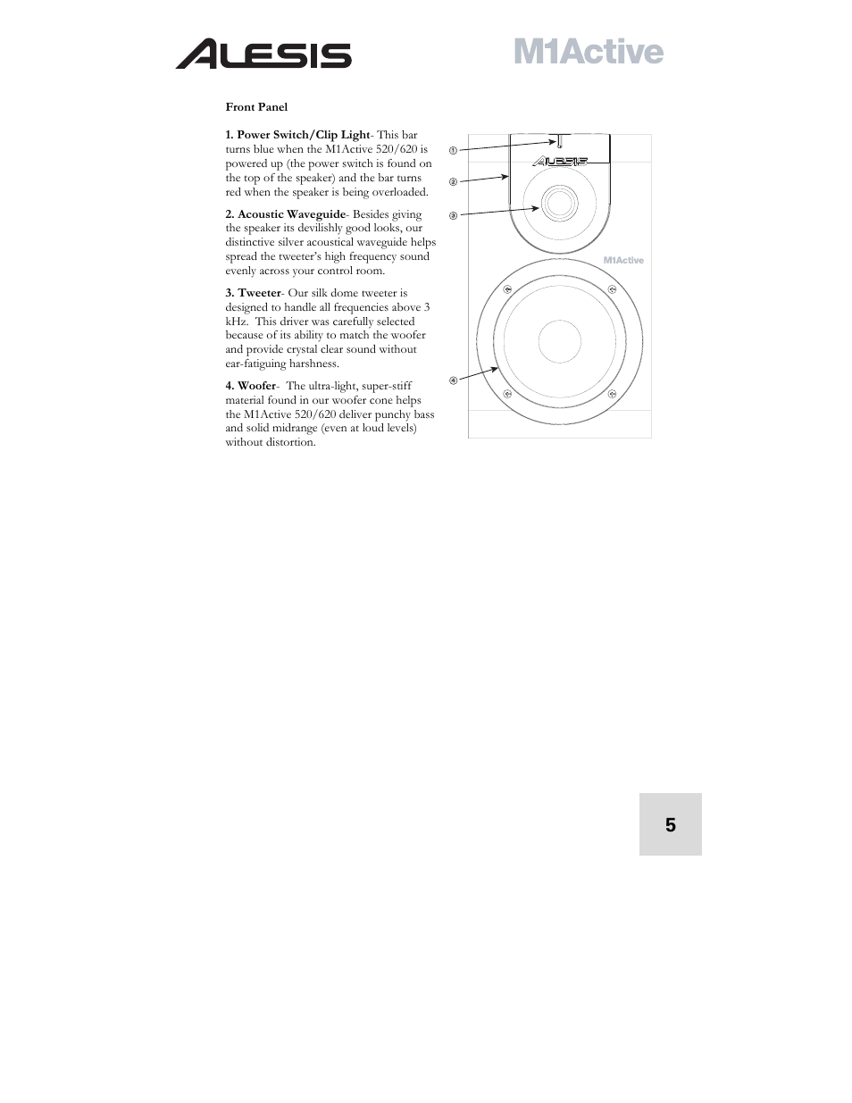 ALESIS ACTIVE M1 User Manual | Page 7 / 82