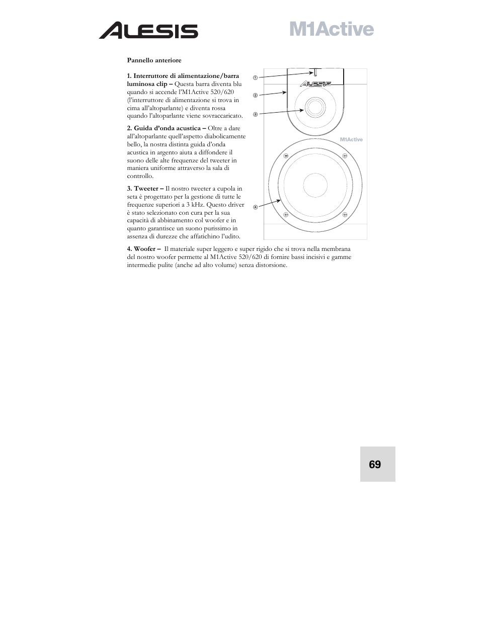 ALESIS ACTIVE M1 User Manual | Page 71 / 82