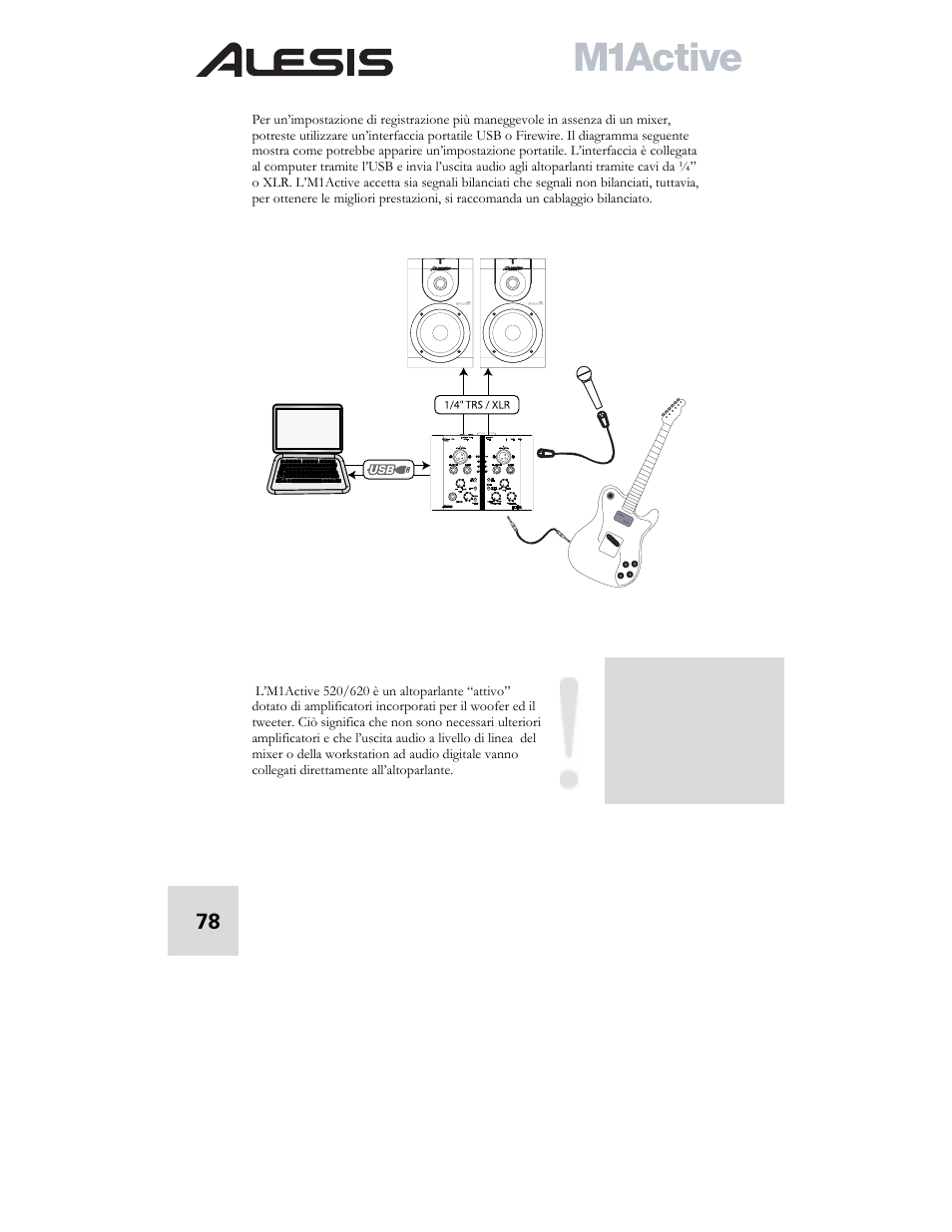 ALESIS ACTIVE M1 User Manual | Page 80 / 82