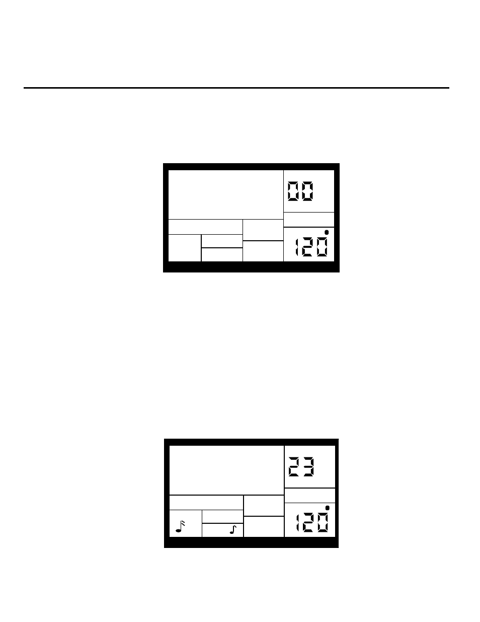 Rock 1, Beat 001, Chapter 3: playing back/recording patterns | ALESIS SR-16 User Manual | Page 23 / 71