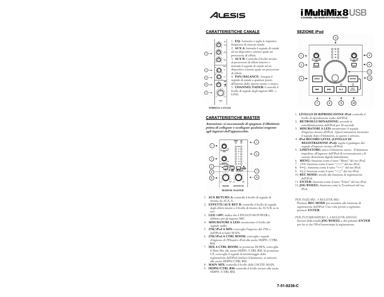 ALESIS IMULTIMIX 8 User Manual | Page 11 / 11