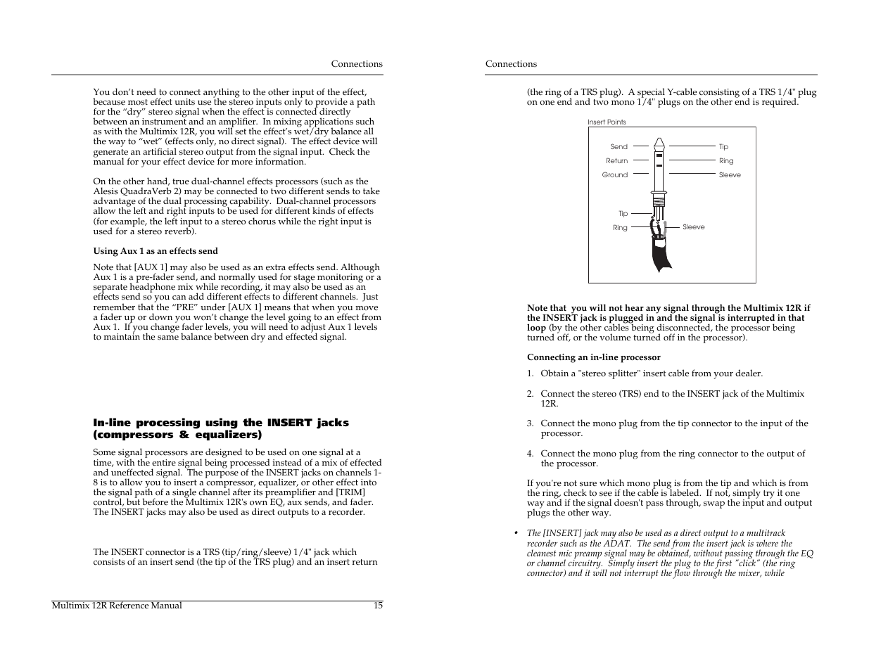 ALESIS MULTIMIX 12R User Manual | Page 25 / 62
