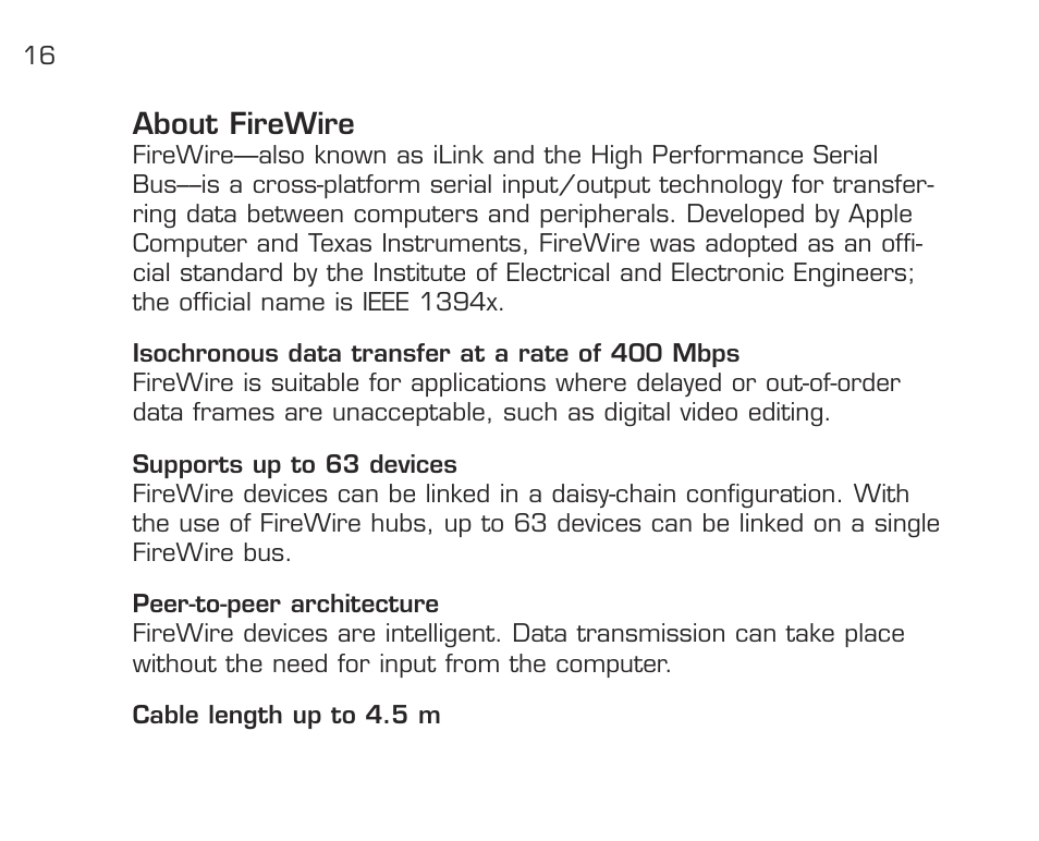 About firewire | Acomdata.com RPDOCKU2FA User Manual | Page 18 / 52