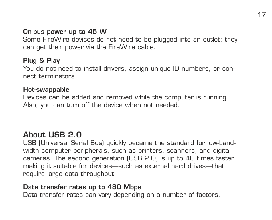 About usb 2.0 | Acomdata.com RPDOCKU2FA User Manual | Page 19 / 52