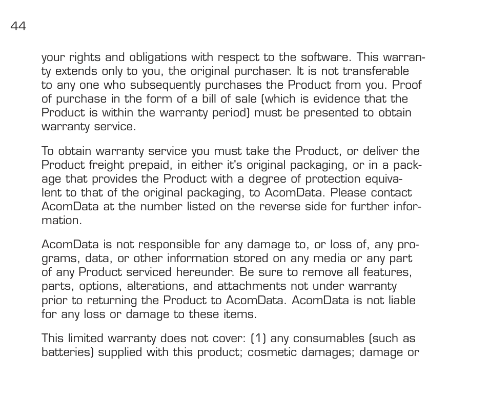 Acomdata.com RPDOCKU2FA User Manual | Page 46 / 52