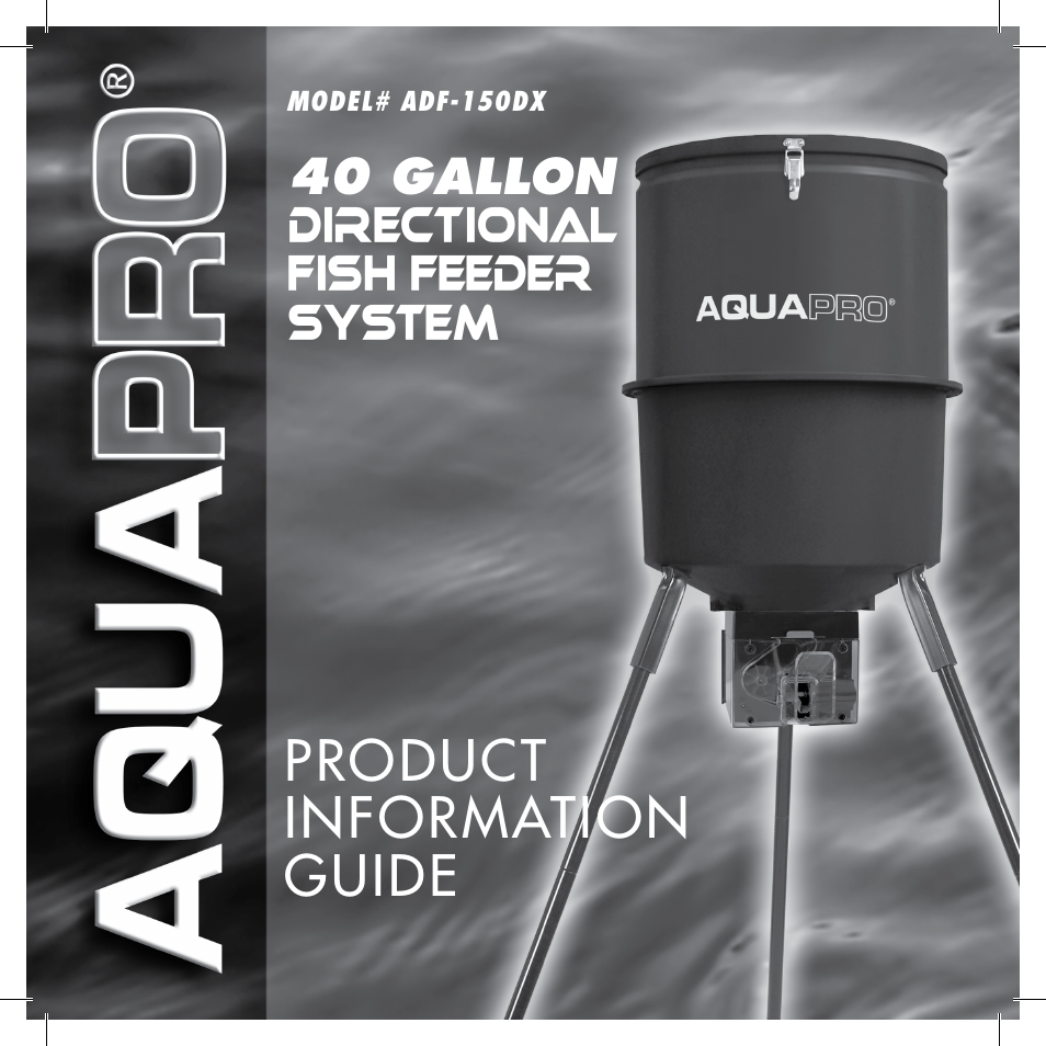 Aquapro Fish Feeders ADF-150DX User Manual | 12 pages
