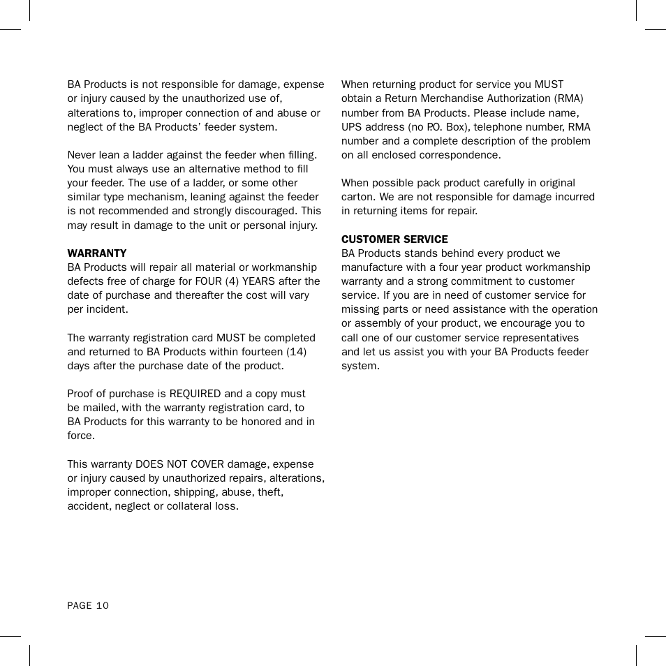 Aquapro Fish Feeders ADF-150DX User Manual | Page 10 / 12
