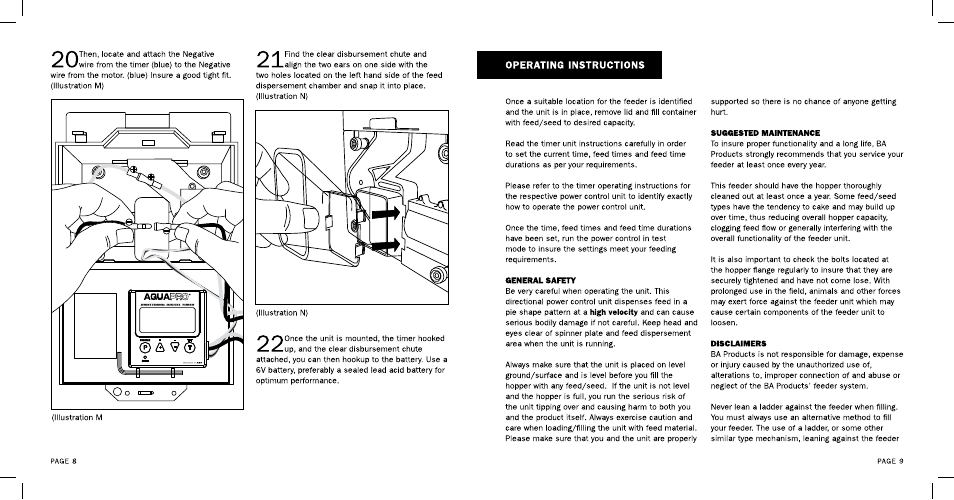 Operating instructions | Aquapro Fish Feeders ATX User Manual | Page 5 / 7