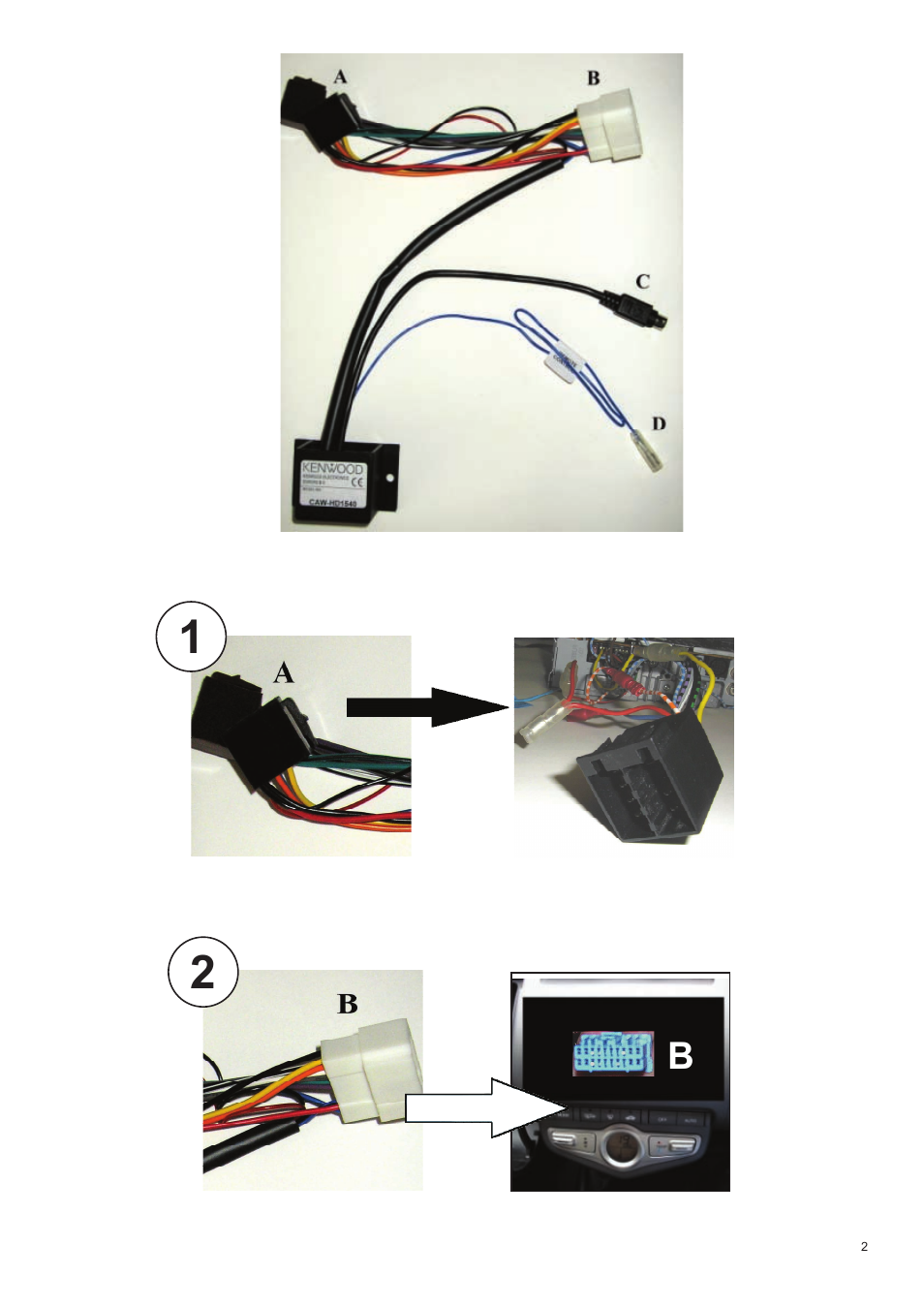 Kenwood CAW-HD1540 User Manual | Page 2 / 3