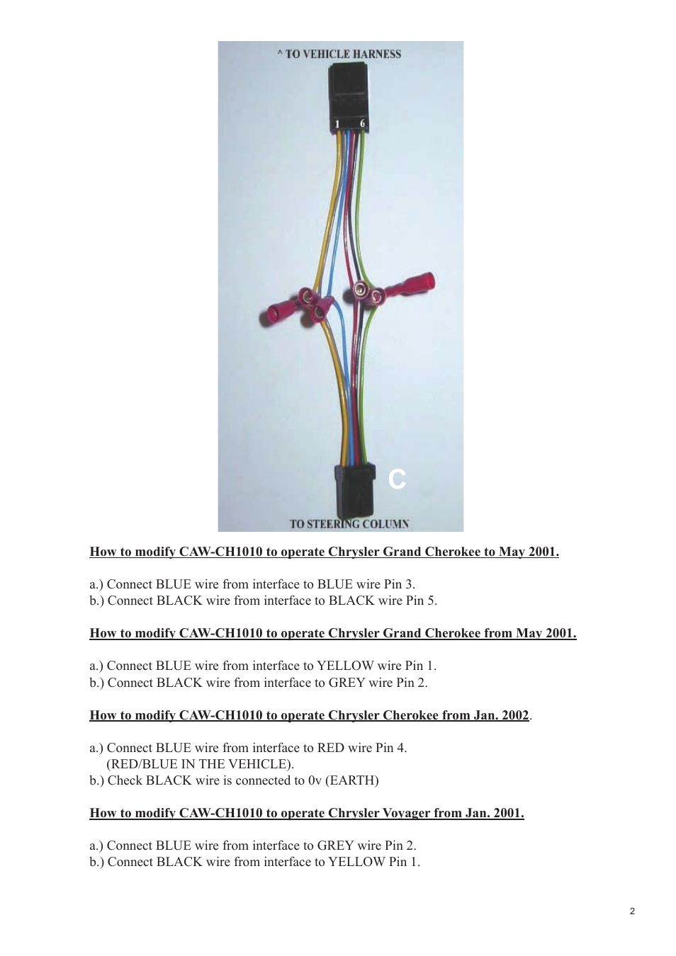 Kenwood CAW-CH1010 User Manual | Page 2 / 4