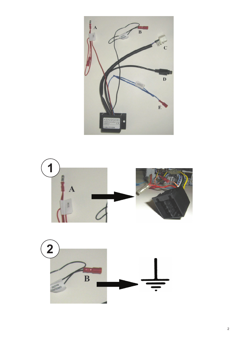 Kenwood CAW-TY1290 User Manual | Page 2 / 3