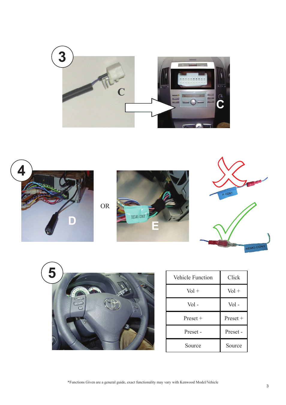 Kenwood CAW-TY1290 User Manual | Page 3 / 3