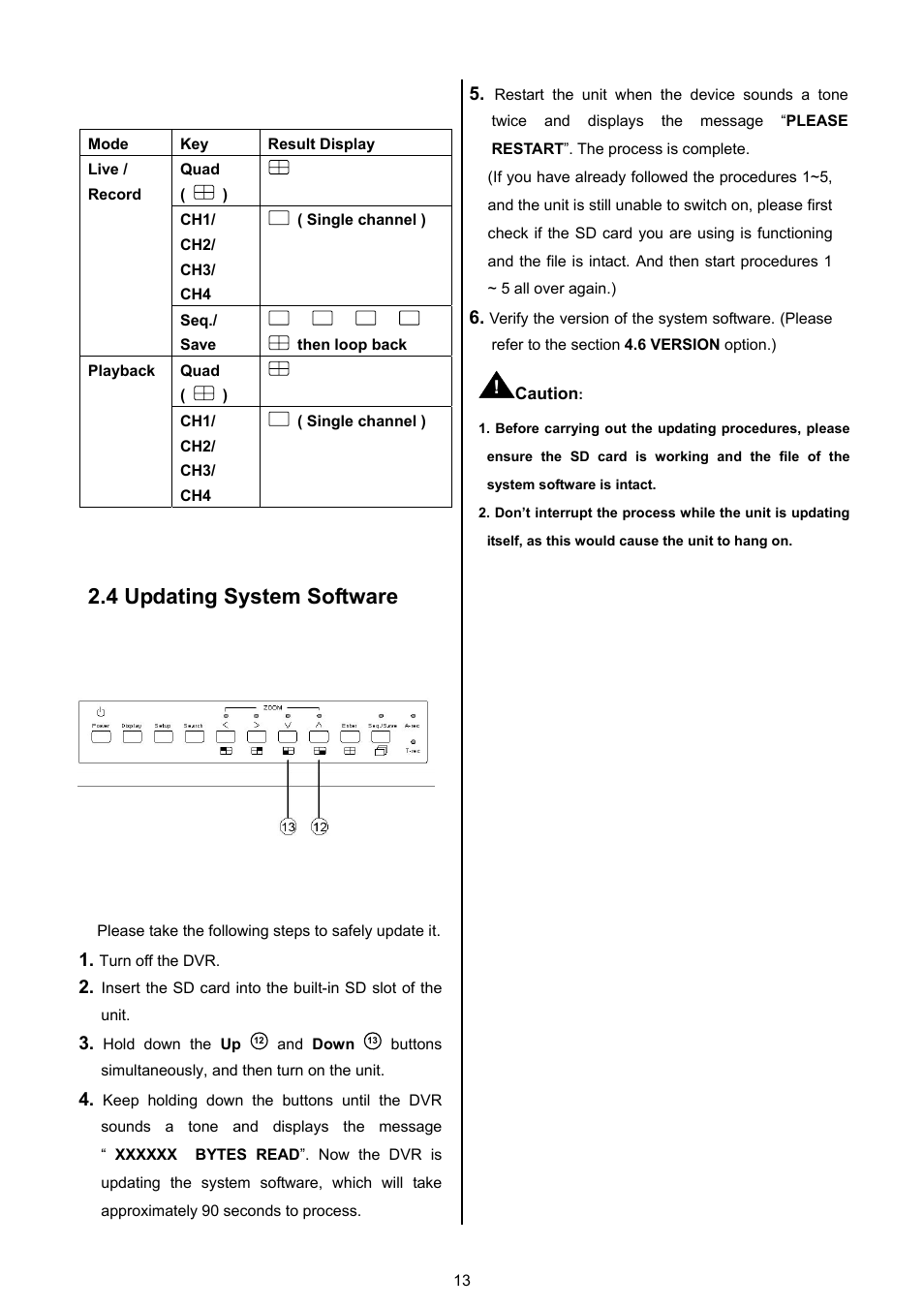 4 updating system software | Approach Tech DVR-3024 User Manual | Page 15 / 71