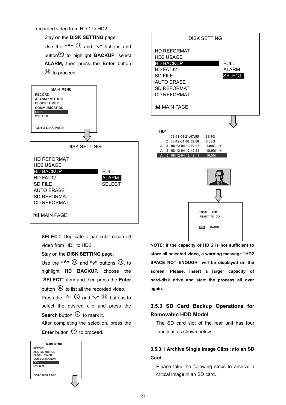 1 archive single image clips into an sd card | Approach Tech DVR-3024 User Manual | Page 29 / 71