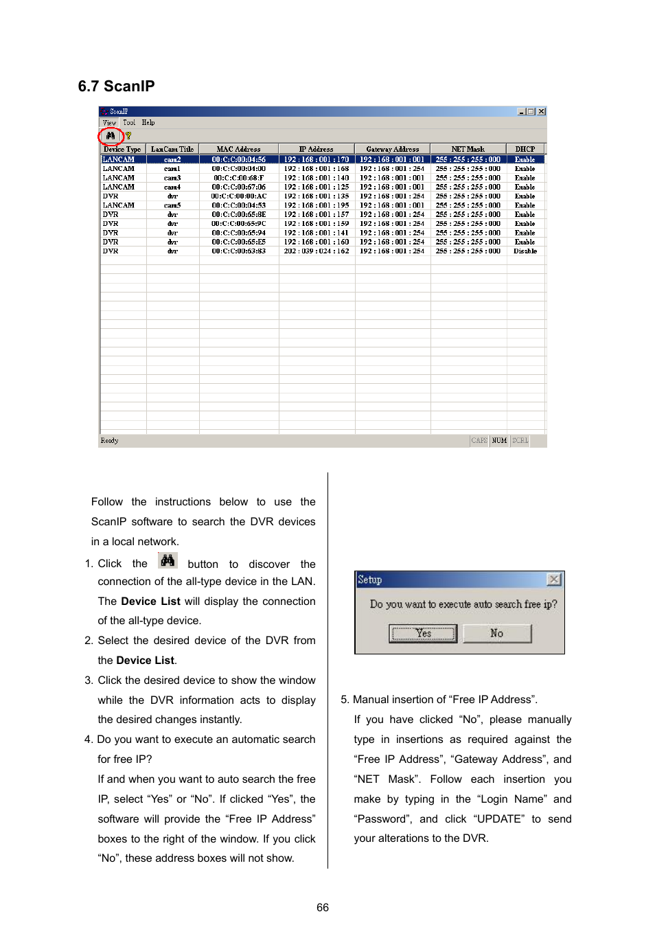 7 scanip | Approach Tech DVR-3024 User Manual | Page 68 / 71