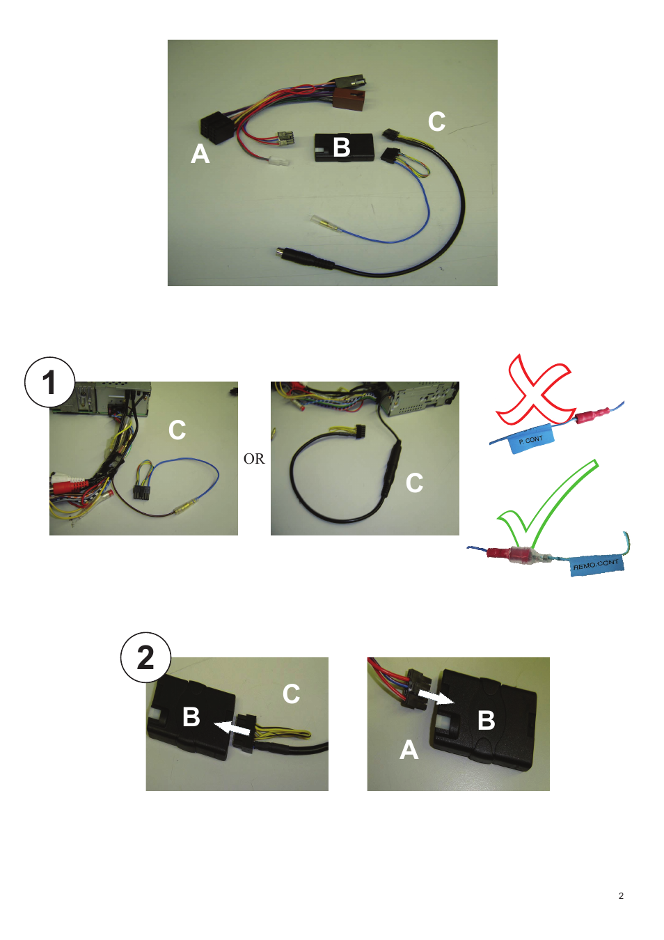 Kenwood CAW-BM7330 User Manual | Page 2 / 3