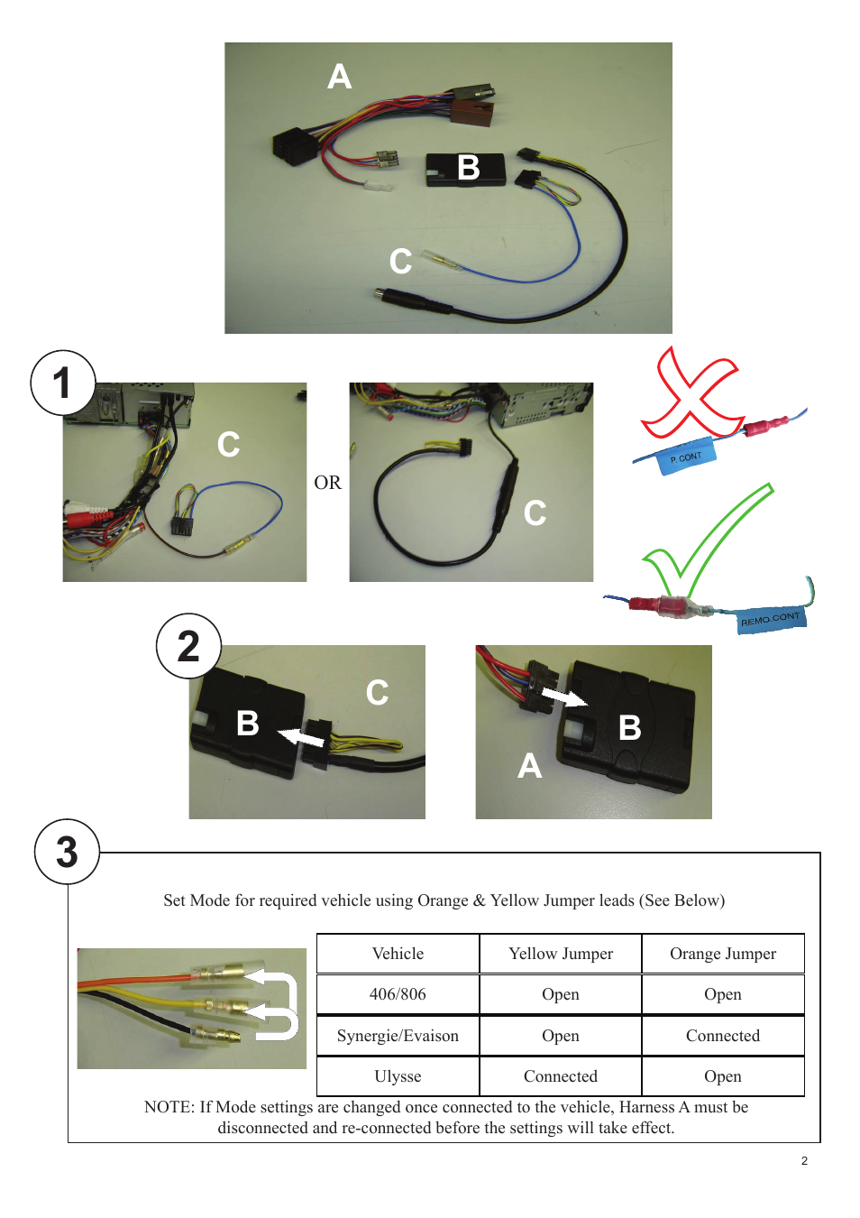 Kenwood CAW-CP7150 User Manual | Page 2 / 3