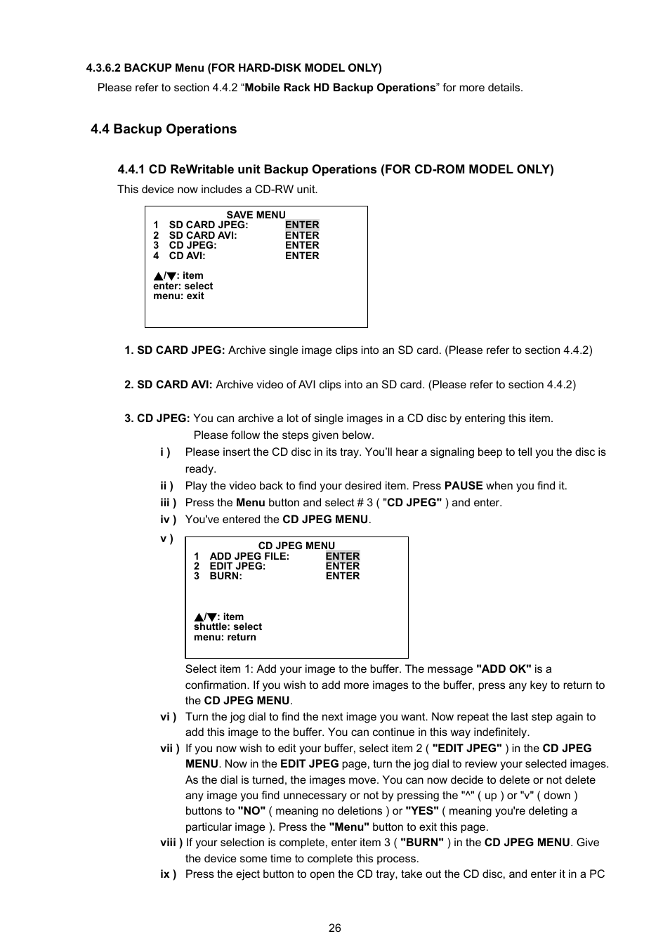 4 backup operations | Approach Tech DVR-3016 User Manual | Page 28 / 81