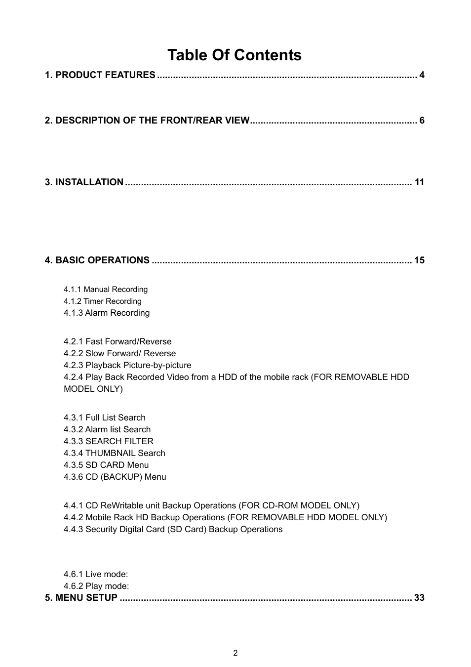 Approach Tech DVR-3016 User Manual | Page 4 / 81