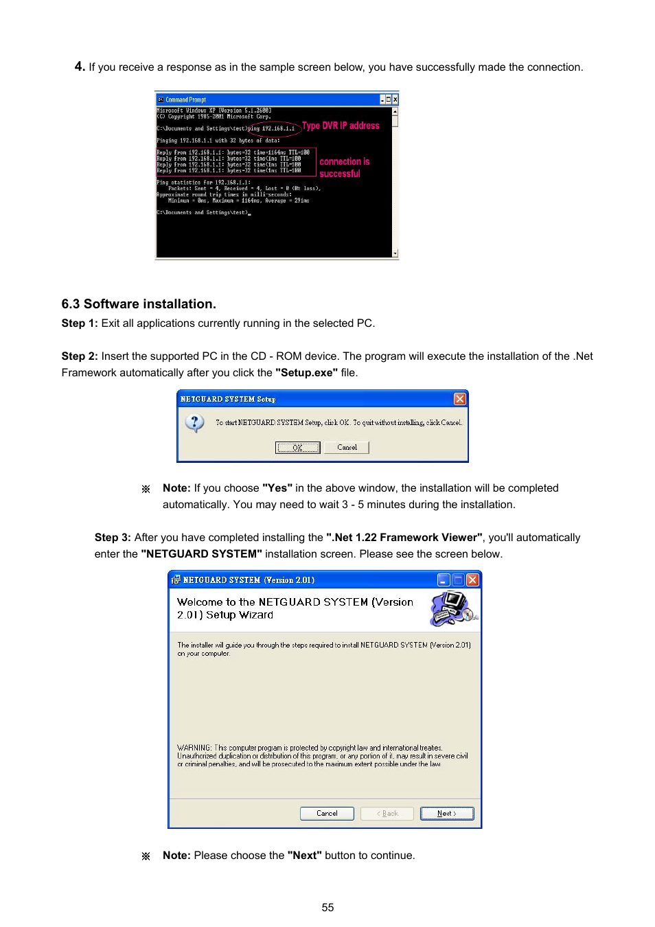 3 software installation | Approach Tech DVR-3016 User Manual | Page 57 / 81
