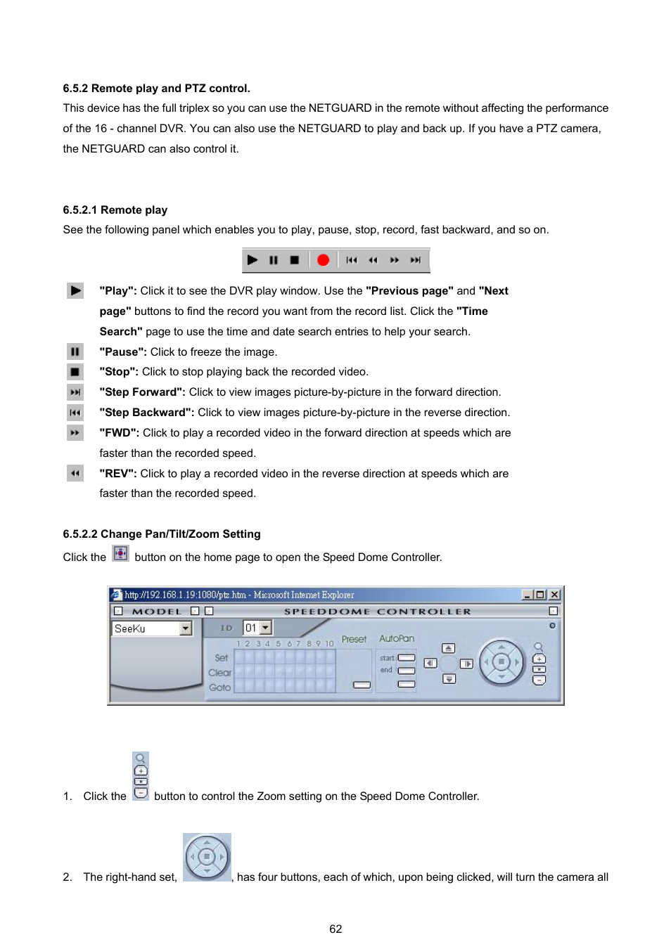 2 remote play and ptz control | Approach Tech DVR-3016 User Manual | Page 64 / 81