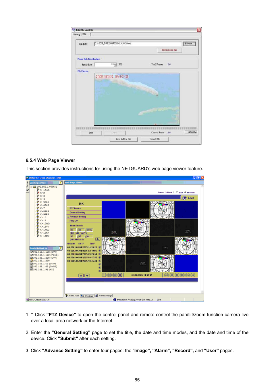 Approach Tech DVR-3016 User Manual | Page 67 / 81