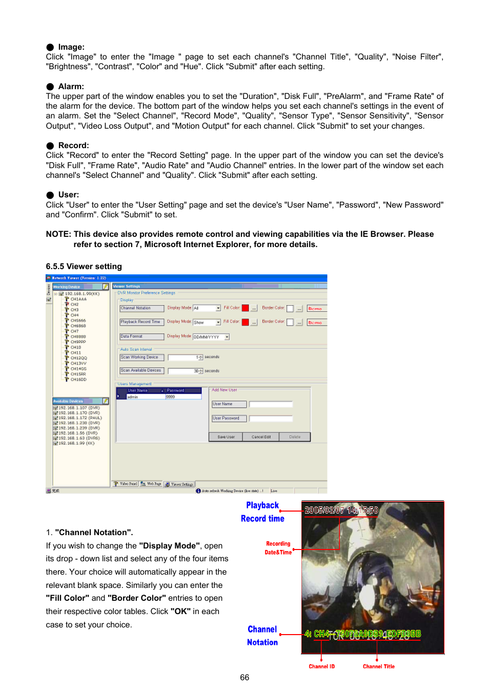 5 viewer setting | Approach Tech DVR-3016 User Manual | Page 68 / 81