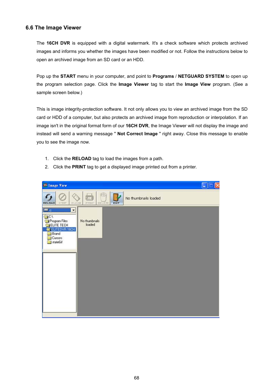 6 the image viewer | Approach Tech DVR-3016 User Manual | Page 70 / 81
