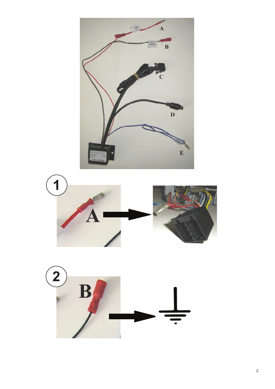 Kenwood CAW-VW1050 User Manual | Page 2 / 3