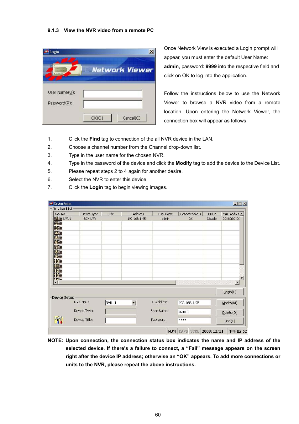 Approach Tech NVR-2018 User Manual | Page 62 / 87