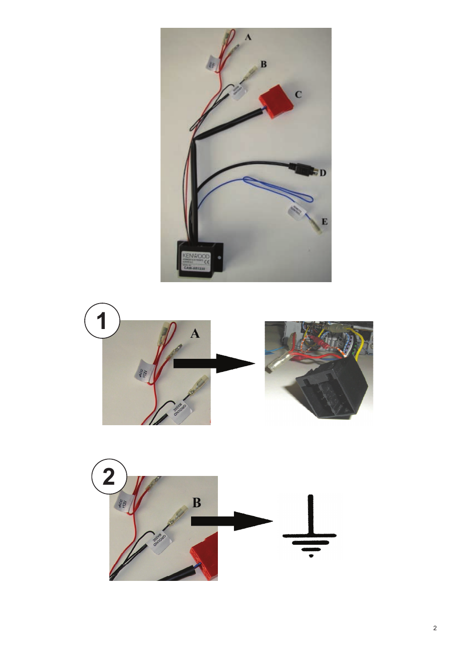 Kenwood CAW-AR1330 User Manual | Page 2 / 3
