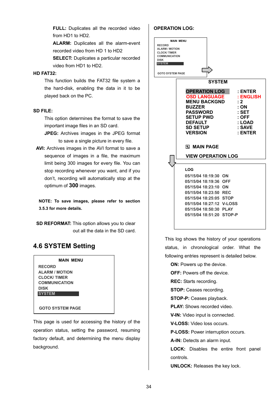 6 system setting | Approach Tech DVR-3024M User Manual | Page 36 / 67