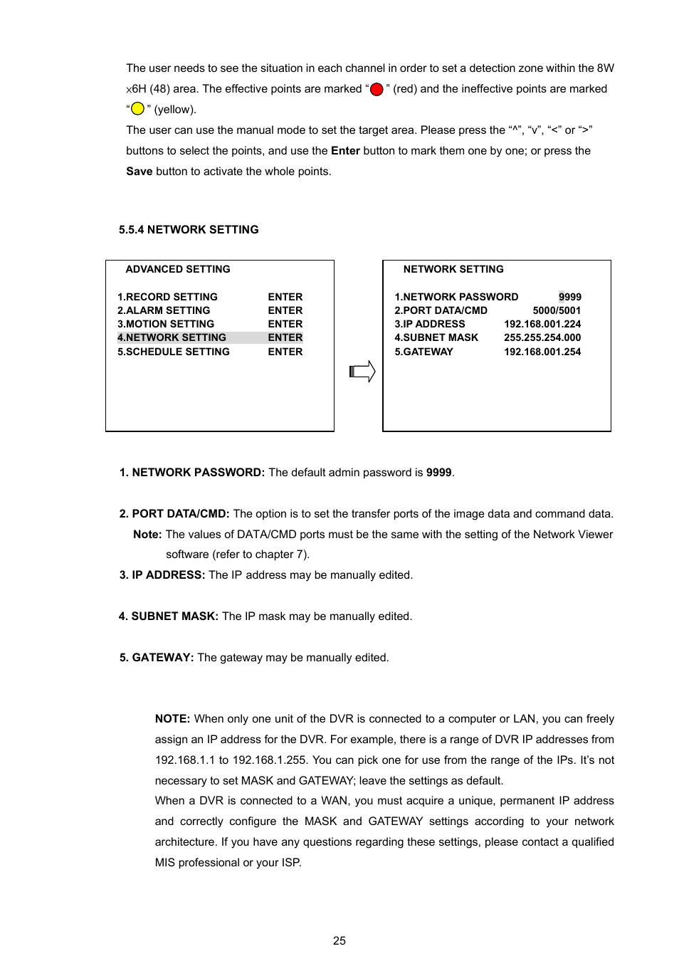 4 network setting | Approach Tech DVR-3704T User Manual | Page 27 / 47
